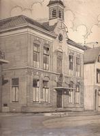 Hoogezand tekening Gemeentehuis Sievers 50/60er jaren, Ophalen of Verzenden