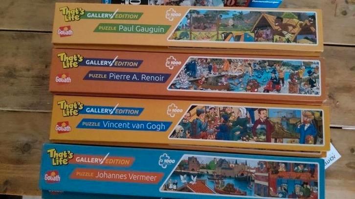 Gallery edition puzzels van bekende oude kunstschilders, Hobby en Vrije tijd, Denksport en Puzzels, Zo goed als nieuw, 500 t/m 1500 stukjes