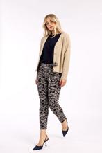 Studio anneloes dean flower broek M donkerblauw/zandkleur, Kleding | Dames, Maat 38/40 (M), Beige, Ophalen of Verzenden, Zo goed als nieuw