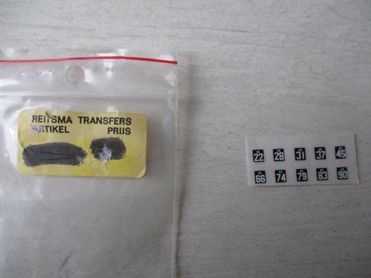 Reitsma NS Stickers voor DE1 en DE 2, Hobby en Vrije tijd, Modeltreinen | H0, Nieuw, Treinset, Gelijkstroom of Wisselstroom, Overige merken