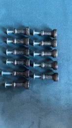 11 kastknopjes zwart/grijs, Ophalen of Verzenden, Gebruikt, Overige materialen, Overige typen