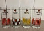 4 Bacardi glazen Limon Razz Coco, Ophalen of Verzenden, Zo goed als nieuw, Gebruiksvoorwerp