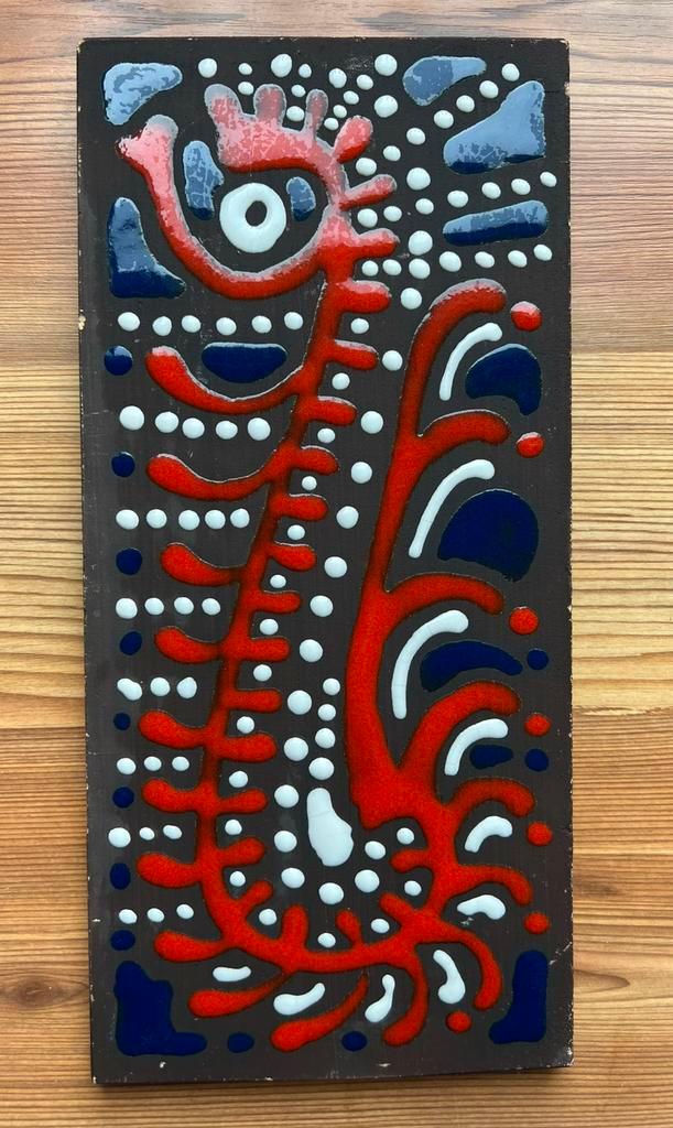 Vintage tegel Eke Bjerén, Gabriel Keramik Zweden retro, Antiek en Kunst, Antiek | Keramiek en Aardewerk, Ophalen of Verzenden