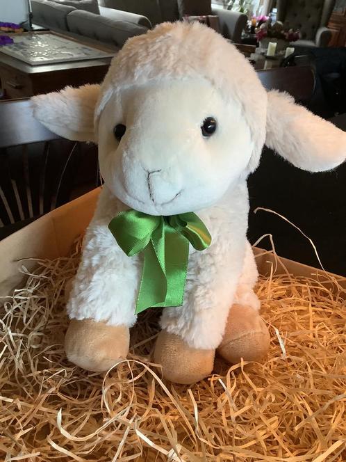 Zacht knuffel schaapje/ lammetje t.b.v. KIKA, Kinderen en Baby's, Speelgoed | Knuffels en Pluche, Zo goed als nieuw, Overige typen