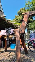 Houten paard voor in de tuin + accessoires, Ophalen, Gebruikt, Overige typen