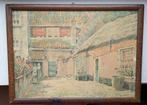 Aquarel litho Paul van Alff, boerderij erf, Antiek en Kunst, Kunst | Litho's en Zeefdrukken, Ophalen of Verzenden