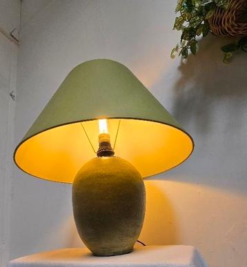 Vintage groene tafellamp keramiek lamp beschikbaar voor biedingen