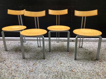 4 postmoderne stoelen Martin Haksteen Harvink 80s beschikbaar voor biedingen