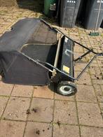 Blad/gras veegwagen voor achter zitmaaier minitrekker., Tuin en Terras, Ophalen, Zo goed als nieuw