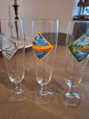 Heineken Jaargetijde Glazen - Set van 3 beschikbaar voor biedingen