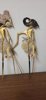 Twee Wayang Kulit poppen, Antiek en Kunst, Ophalen of Verzenden