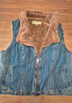 Vintage gevoerd spijkerjasje bodywarmer - Maat M, Kleding | Dames, Bodywarmers, Maat 38/40 (M), Fitt Jeans, Blauw, Ophalen of Verzenden