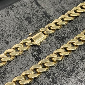 14 karaats gouden ketting cuban miami schakel dik beschikbaar voor biedingen