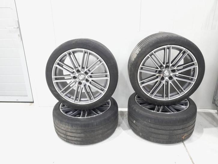 velgen set 5X130 porsche panamera, Auto-onderdelen, Banden en Velgen, Velg(en), Zomerbanden, 20 inch, 225 mm, Personenwagen, Gebruikt