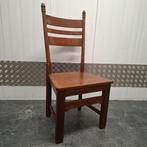 Vintage houten stoel eetkamerstoel bureaustoel, Ophalen, Gebruikt, Bruin, Vintage brocante landelijk oirschot