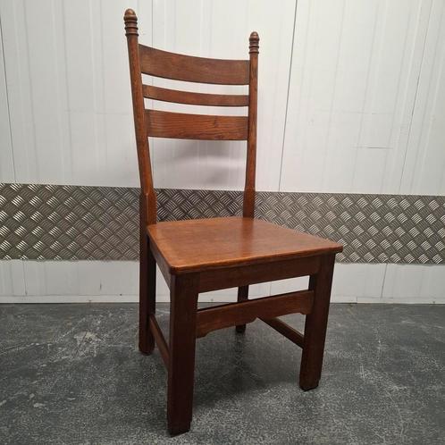 Vintage houten stoel eetkamerstoel bureaustoel, Huis en Inrichting, Stoelen, Gebruikt, Eén, Hout, Bruin, Ophalen