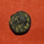 Mooie oude Romeinse munt AE4 keizer Honorius, Ophalen of Verzenden, Overige landen, Losse munt