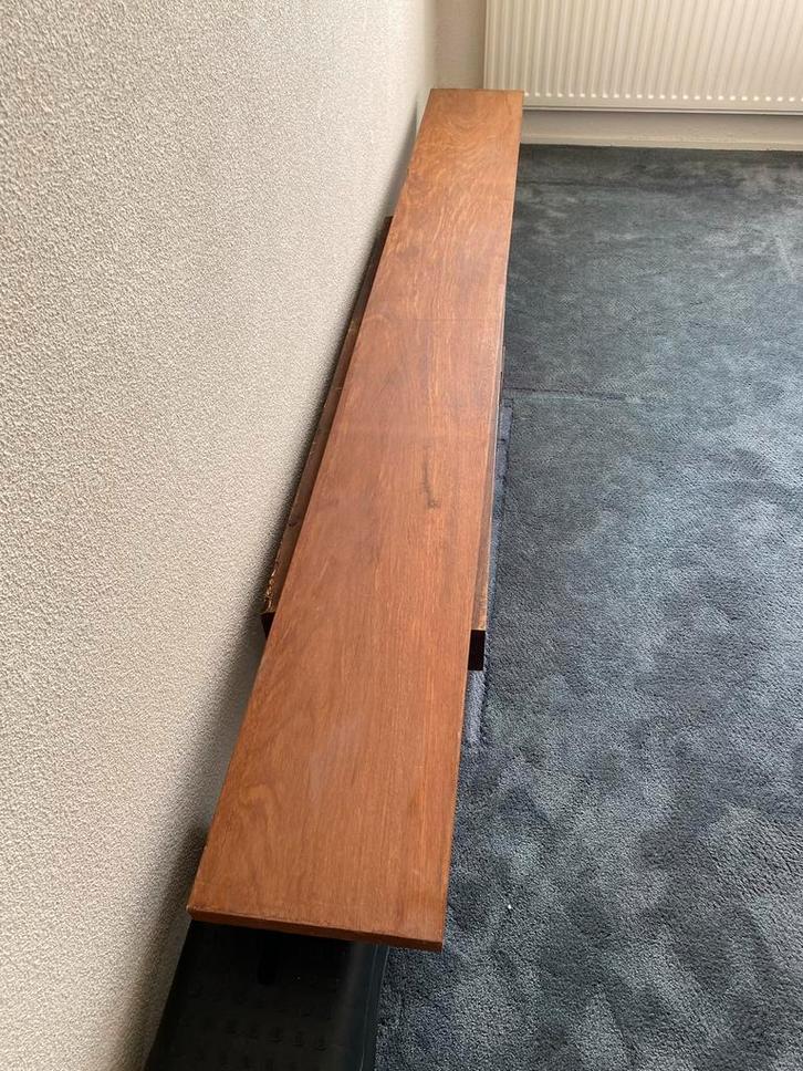 Meranti Hardhout Plank - 36x290x2300mm, Huis en Inrichting, Woonaccessoires | Wandplanken en Boekenplanken, Gebruikt, Ophalen