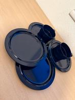 Mepal Blauw Servies - 4 Borden, 2 Kommen, Huis en Inrichting, Keuken | Servies, Overige materialen, Gebruikt, Ophalen of Verzenden