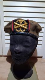 Baret+embleem van het Korps Veldartillerie van de Nederlands, Verzamelen, Ophalen of Verzenden, Landmacht, Nederland, Embleem of Badge