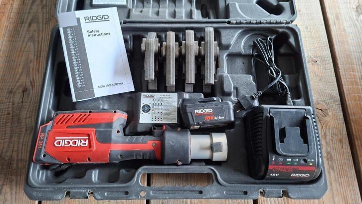 Ridgid RP351 Accu perstang persapparaat Met 4 VIEGA bekken., Auto diversen, Autogereedschap, Zo goed als nieuw, Ophalen of Verzenden