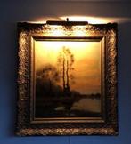 Schilderij met bomen aan een plas van A.Zwart (1903-1981), Ophalen