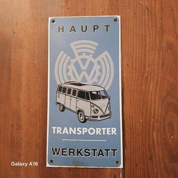EMAILLE BORD HAUPT WERKSTATT VW TRANSPORTER DUITSLAND beschikbaar voor biedingen