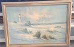Schilderij zeezicht (Goldberg), Huis en Inrichting, Woonaccessoires | Schilderijen, Tekeningen en Foto's, Gebruikt, Ophalen of Verzenden