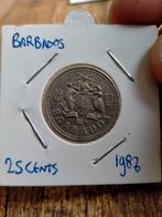Barbados 25 cent 1987, Postzegels en Munten, Munten | Amerika, Ophalen of Verzenden, Zuid-Amerika, Losse munt