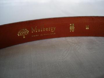 Mulberry ceintuur maat 28/70 H cognacbruin England beschikbaar voor biedingen
