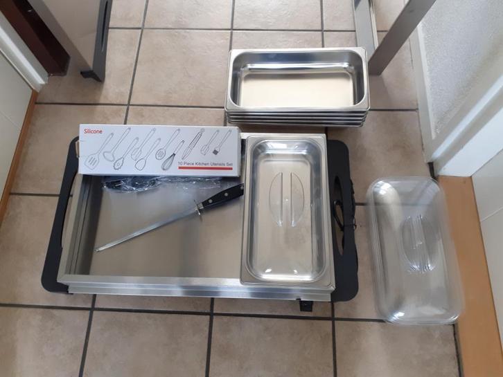 warmhoudplaten met toebehoren, Huis en Inrichting, Keuken | Keukenbenodigdheden, Zo goed als nieuw, Ophalen