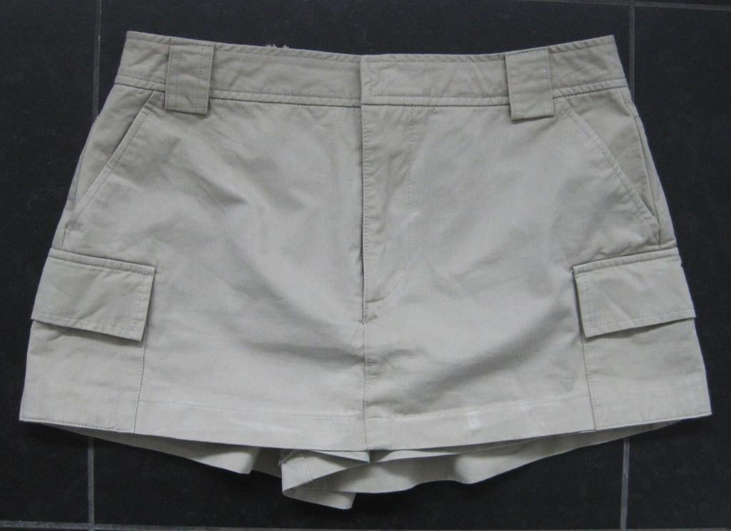 Zara naturel beige skort, korte broek met rokje, mt S safari, Kort, Ophalen of Verzenden, Zo goed als nieuw, Maat 36 (S)