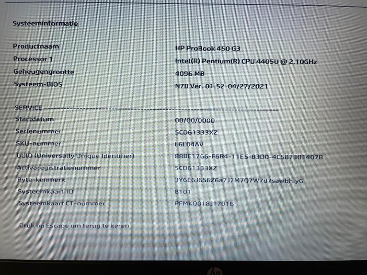 HP laptop Probook 450 G3 met Linux Mint geïnstalleerd., Computers en Software, Windows Laptops, Gebruikt, 15 inch, SSD, 2 tot 3 Ghz