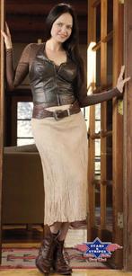 Stars & Stripes Western Rok - XL/XXL -  Layla Beige/Bruin,, Stars & Stripes, Beige, Maat 46/48 (XL) of groter, Nieuw