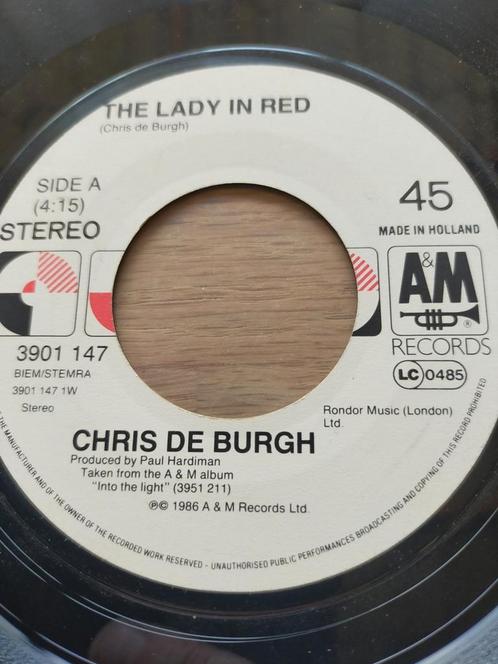 Chris de Burgh , the lady in red, Cd's en Dvd's, Vinyl Singles, Zo goed als nieuw, Pop, Ophalen of Verzenden