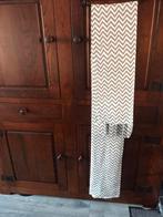 Z.g.a.n wit Lusgordijn met grijze Zig-Zag print / 220X144 cm, Ophalen, 100 tot 150 cm, 200 cm of meer, Zo goed als nieuw