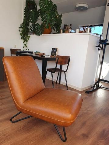 Lanterfant fauteuil lounge stoel kunst leer