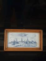 tegeltableau gezicht op Delft 1876 1976, Antiek en Kunst, Antiek | Wandborden en Tegels, Ophalen