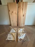 Wandplanken en 4 ikea Sandhult dragers, Ophalen, Zo goed als nieuw