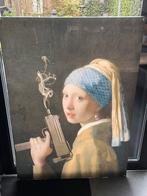 Meisje met de parel met geweer. Plexiglas, Antiek en Kunst, Ophalen