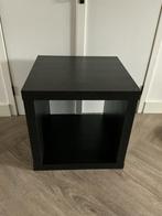 Ikea Kallax kast, 1 vak, bruin/zwart, Huis en Inrichting, Ophalen, Gebruikt