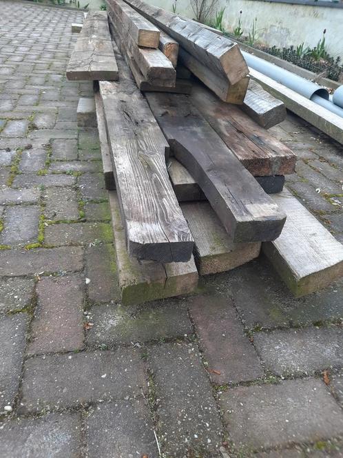 Houten balken diverse lengtes en diktes, Doe-het-zelf en Verbouw, Hout en Planken, Gebruikt, Ophalen of Verzenden