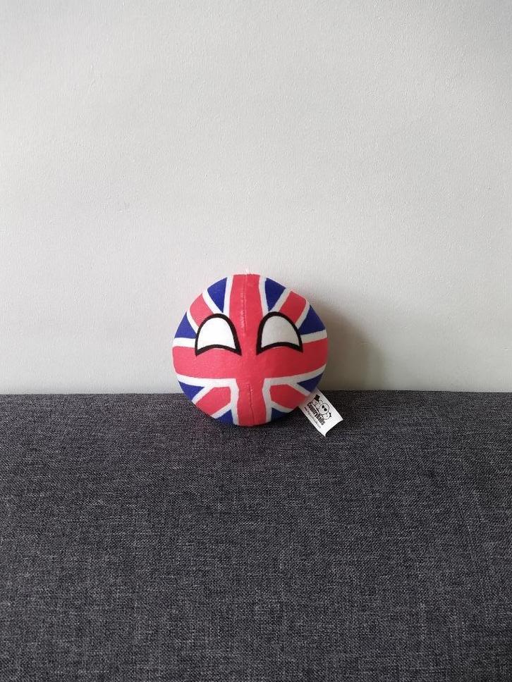 Countryball knuffels Groot Brittannië, Kinderen en Baby's, Speelgoed | Knuffels en Pluche, Nieuw, Overige typen, Ophalen of Verzenden