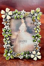 Amadeo Home Décor fotolijstje – bloemen en kristallen charme, Huis en Inrichting, Woonaccessoires | Lijsten, Ophalen of Verzenden