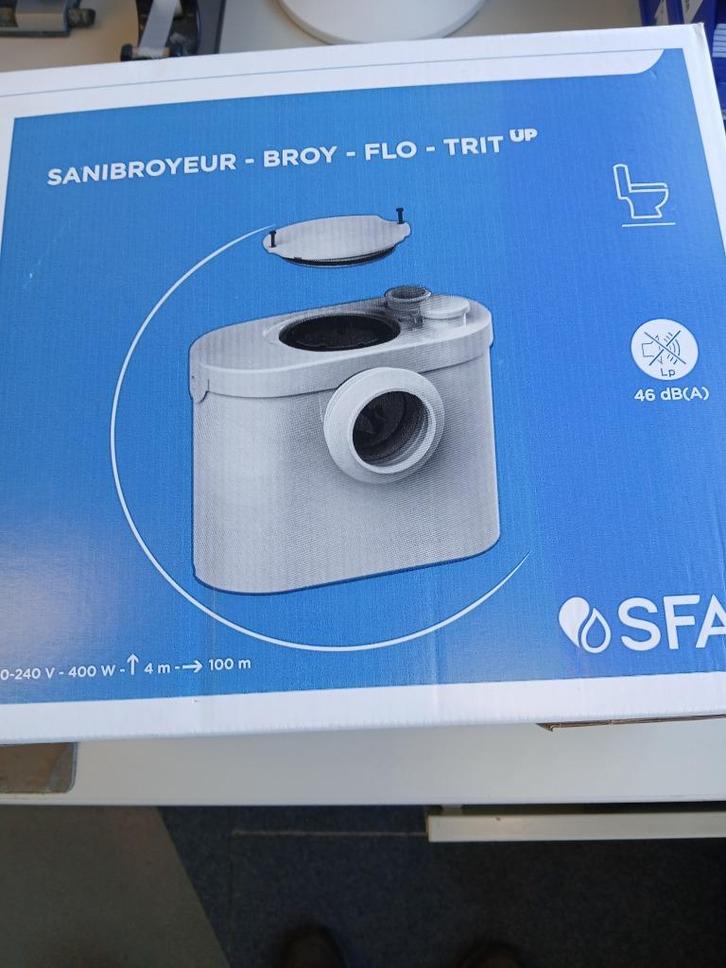 Sanibroyeur X2 WC-Vermaler, Doe-het-zelf en Verbouw, Sanitair, Nieuw, Toilet, Ophalen of Verzenden