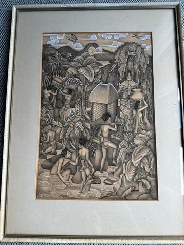 Balinees schilderij beschikbaar voor biedingen