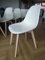 6 (eetkamer) stoelen, Gebruikt, Wit, Modern, Vijf, Zes of meer stoelen