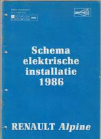 Renault Alpine V6 Turbo Electrische Schema,s 1986, Ophalen of Verzenden