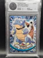 Blastoise 1999 topps Series 1 #09 woetoe grading 7, Hobby en Vrije tijd, Verzamelkaartspellen | Pokémon, Verzenden, Zo goed als nieuw