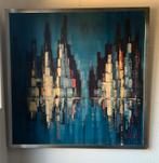 Schilderij city at night/ Tugomir Huberger, Antiek en Kunst, Ophalen